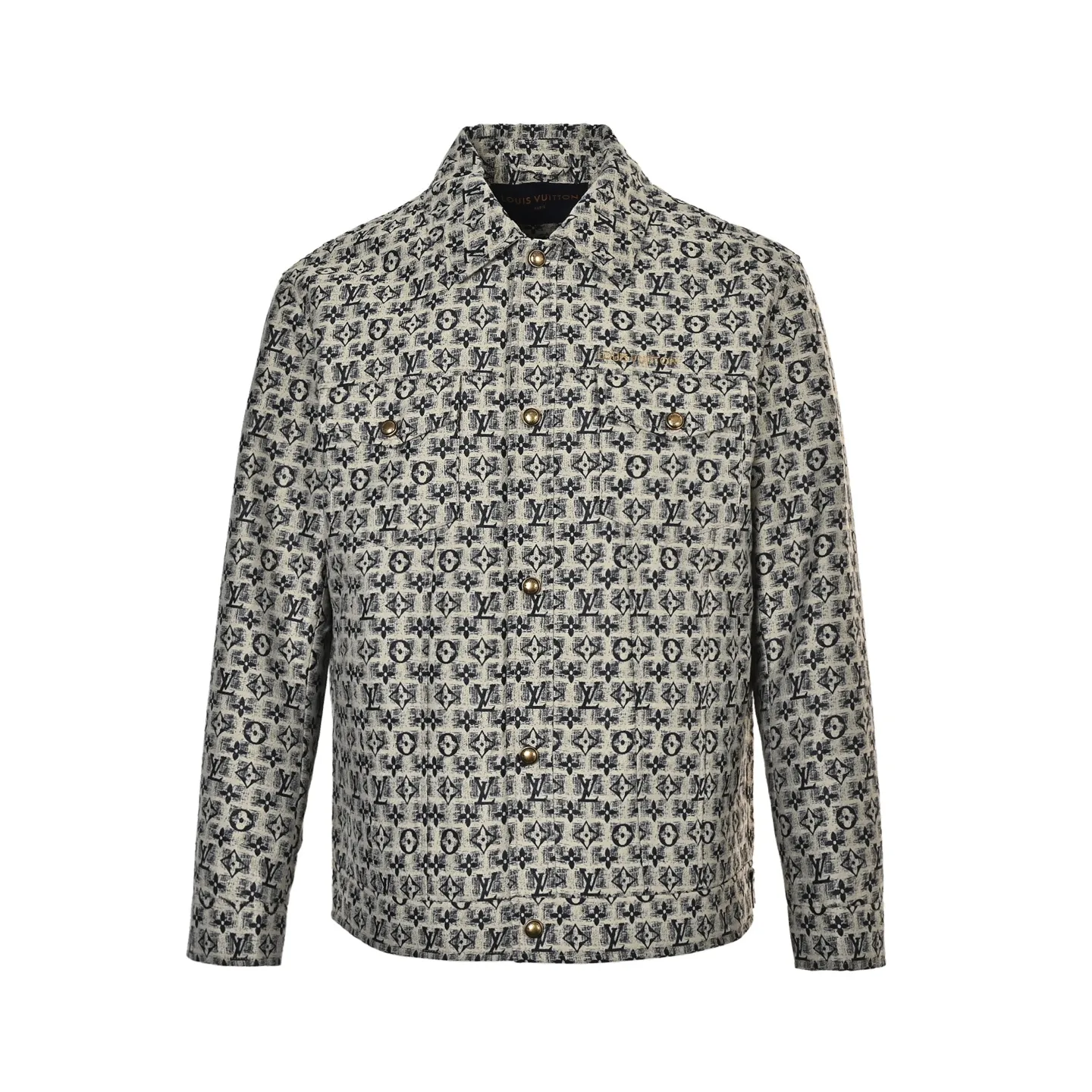 Louis Vuitton/Louis Vuitton all-over embroidered old flower lapel jacket
